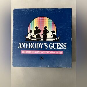 Vintage Anybodys Guess Board game from 1990 Original Anybody's Guess Complete
